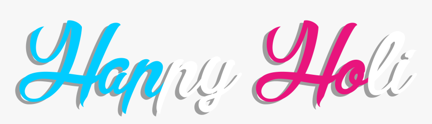 Holi Text Png, Transparent Png