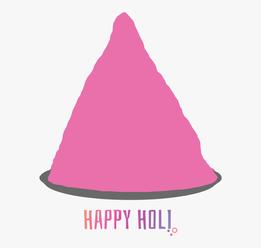 Transparent Holi Pink Cone Magenta For Happy Holi For, HD Png Download