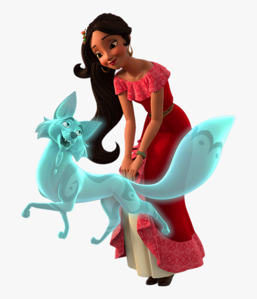 Elena Of Avalor And Zuzo The Spirit Fox, HD Png Download