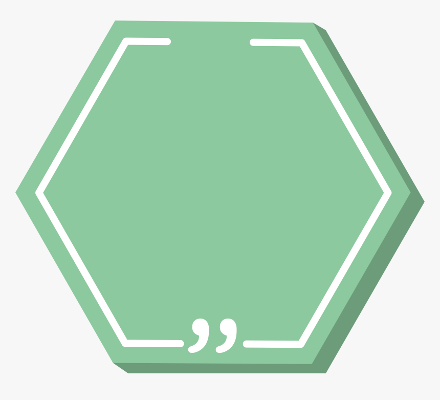 Green Hexagon Png, Transparent Png