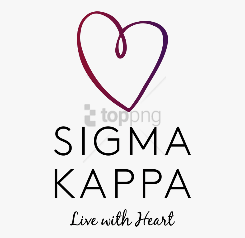 Free Png Sigma Kappa Live With Heart Png Image With, Transparent Png