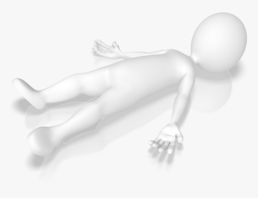 Lying Down Stick Figure , Png Download, Transparent Png