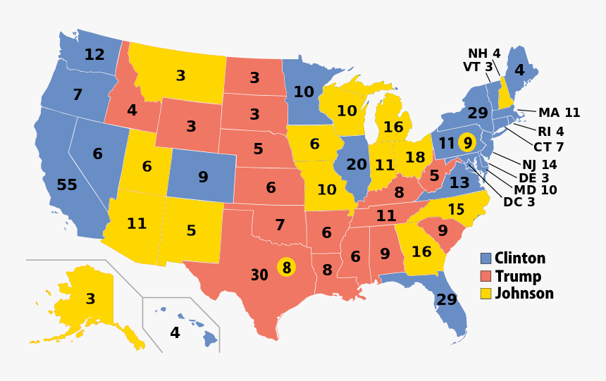 2016 United States Presidential - 684 6845906 2016 United States Presidential Election Map Hd Png 