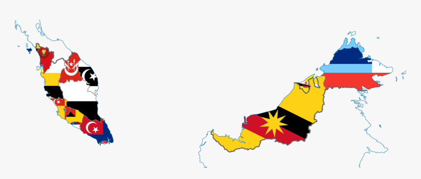Malaysia Flag Map Png, Transparent Png