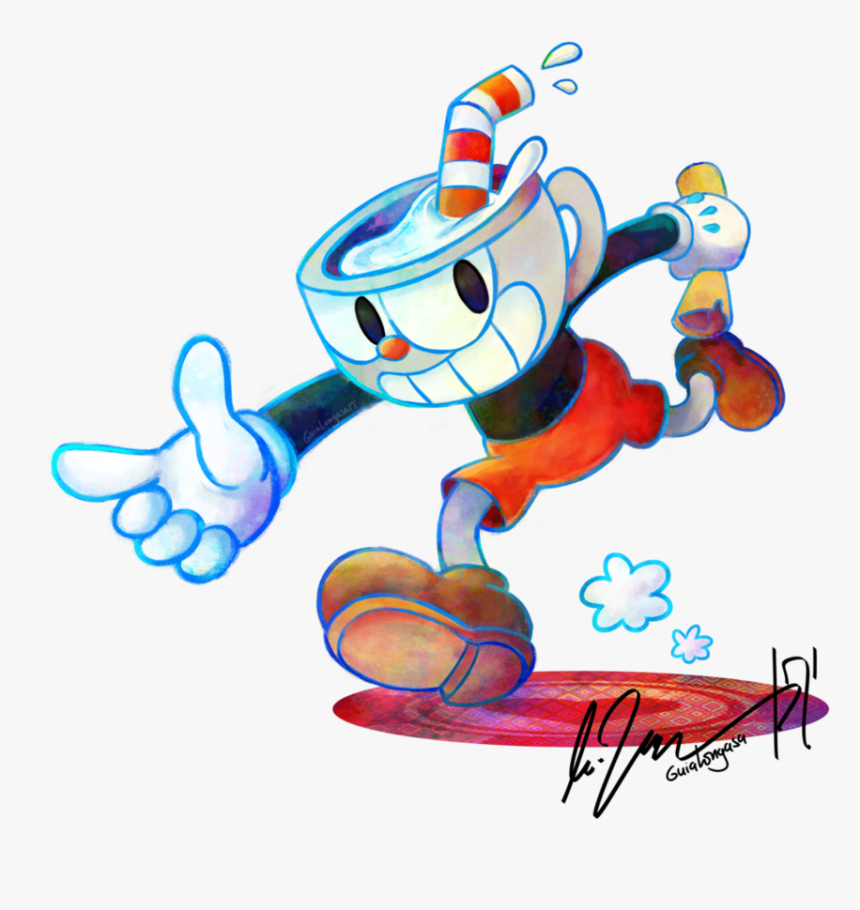Picture Black And White Library Butt Transparent Cuphead, HD Png Download