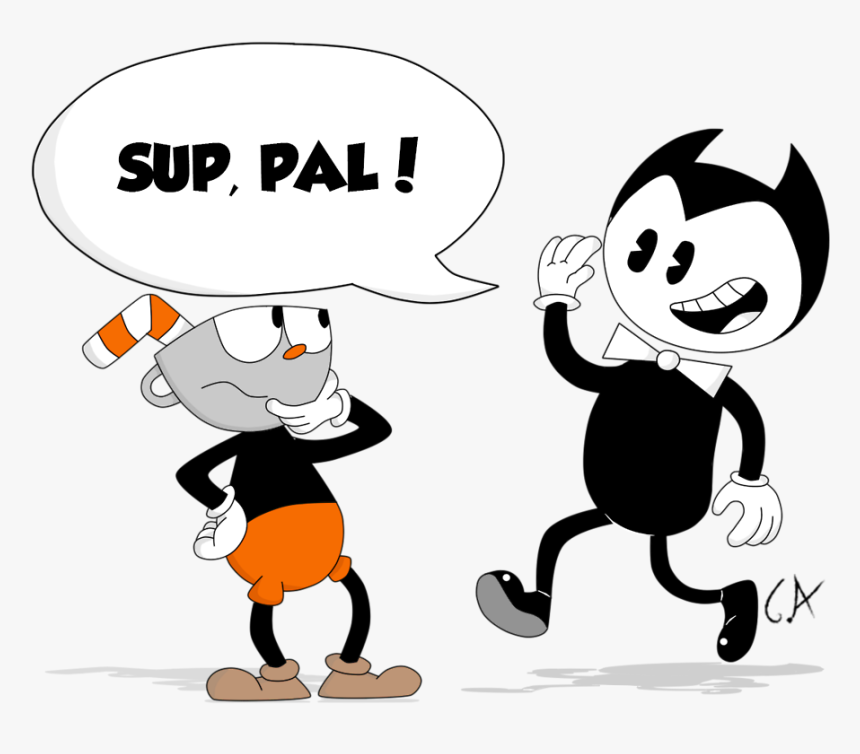 Cuphead Meet Another Classic Being Who Tries To Try, HD Png Download