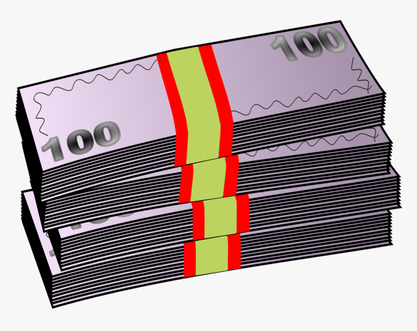 Euro Banknotes Money Bag Currency, HD Png Download