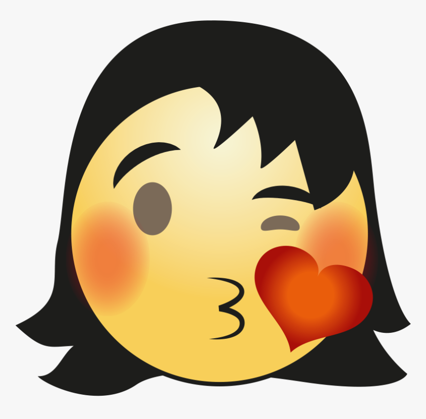 Hair Girl Emoji Png Picture, Transparent Png