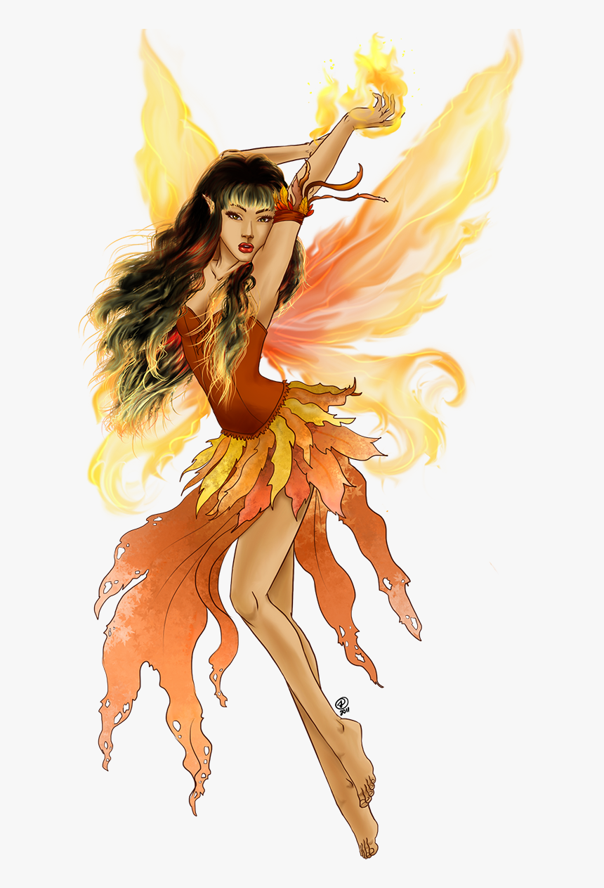 Fire Fairy Transparent , Png Download, Png Download