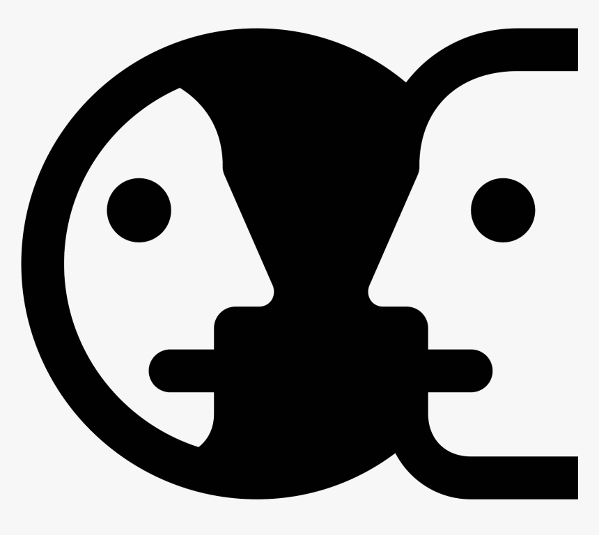 Persona En Un Espejo Icon, HD Png Download