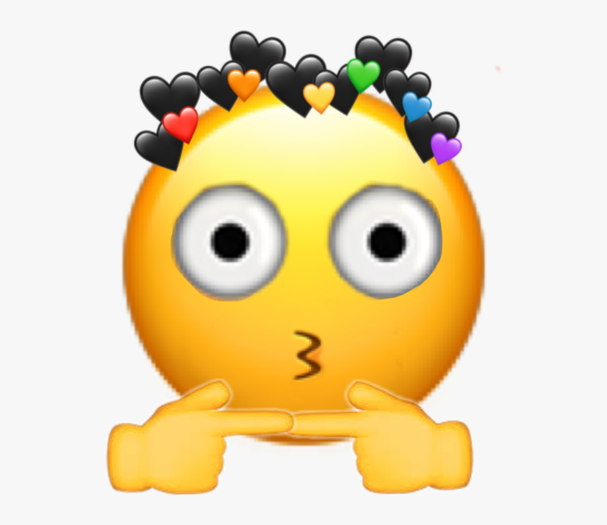 #freetoedit #emoji #emojicrown #surprised #nervous, HD Png Download