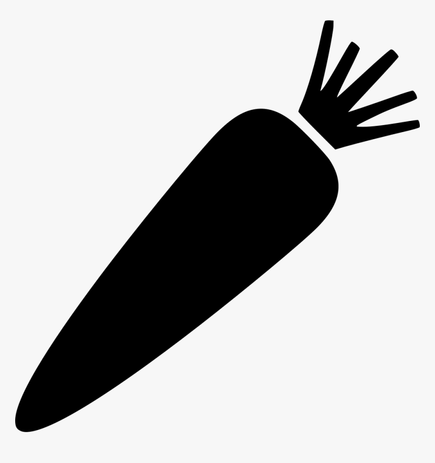 Png Black And White Stock Carrot Svg, Transparent Png