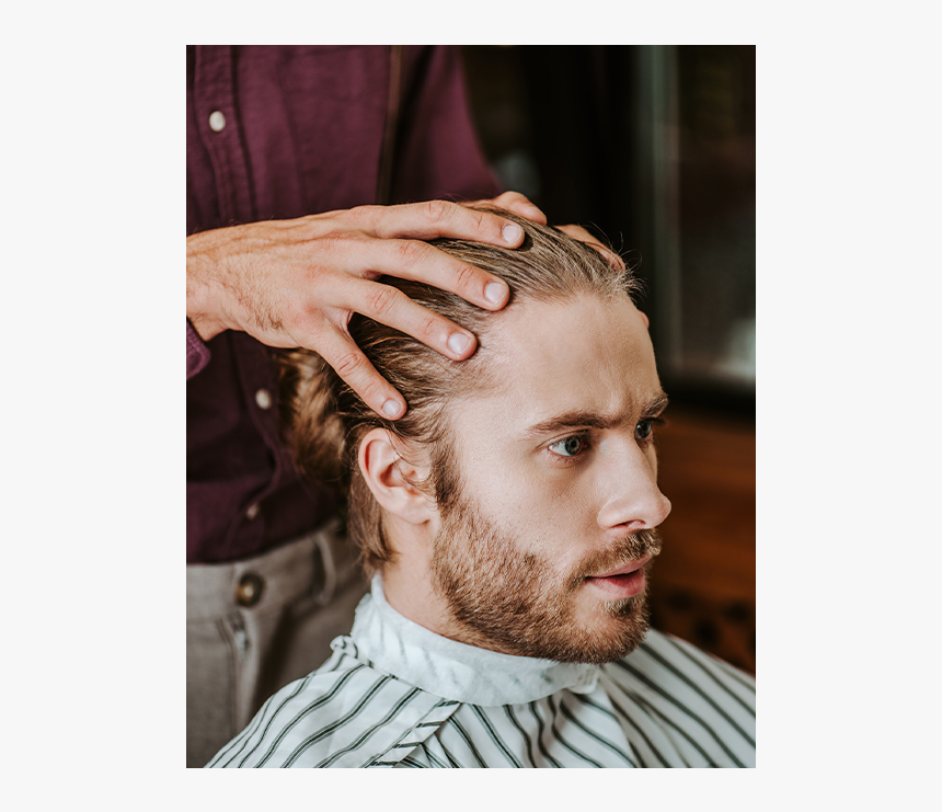 Hipster Guy Has Hair Cut Consultation, HD Png Download