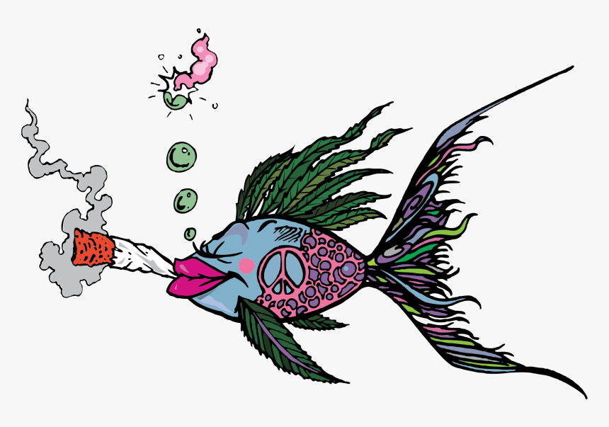 Download Hd Bud Fish, Marijuana Clothing, Weed Shirt,, HD Png Download