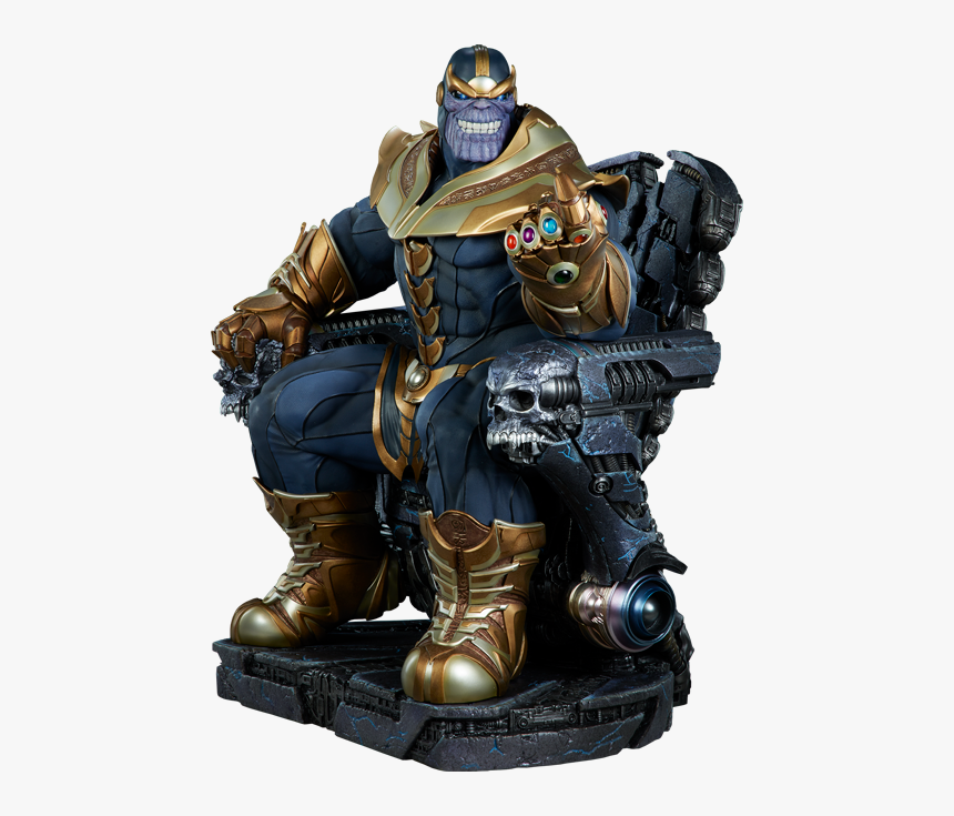 Marvel Maquette Thanos On Throne, HD Png Download