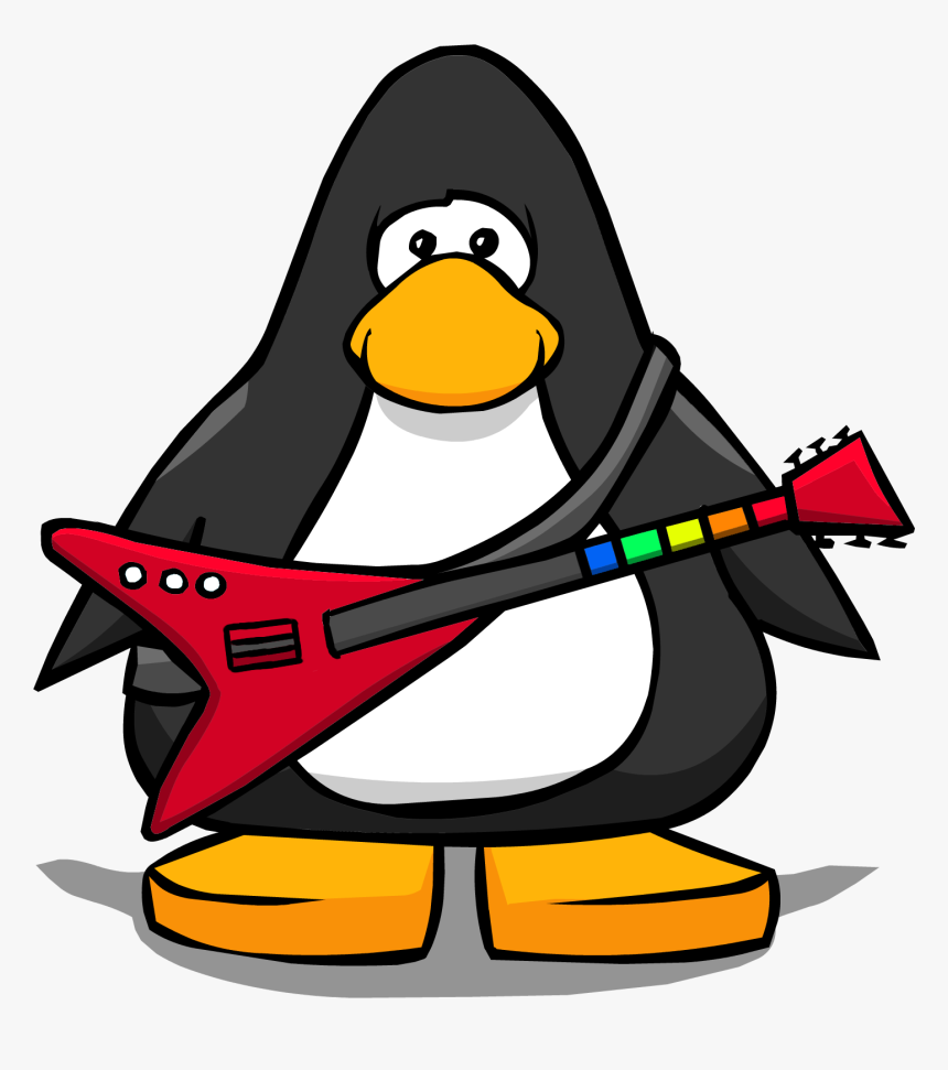 Penguin Hero Guitar, HD Png Download