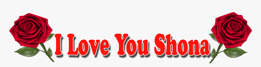 I Love You Shona Red Rose Png, Transparent Png