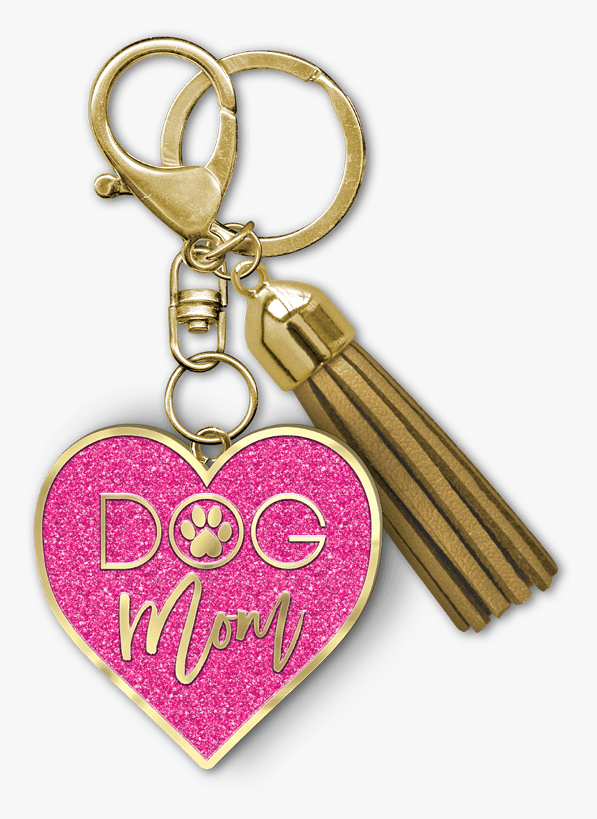 Dog Mom Enamel Keychain, HD Png Download