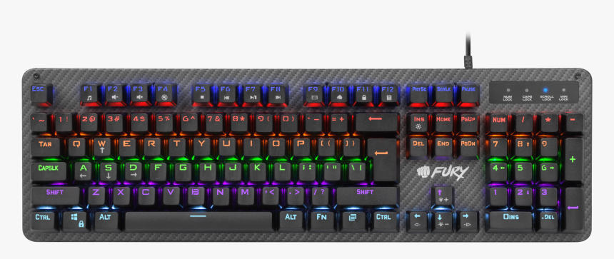 Klawiatura Fury-2, HD Png Download