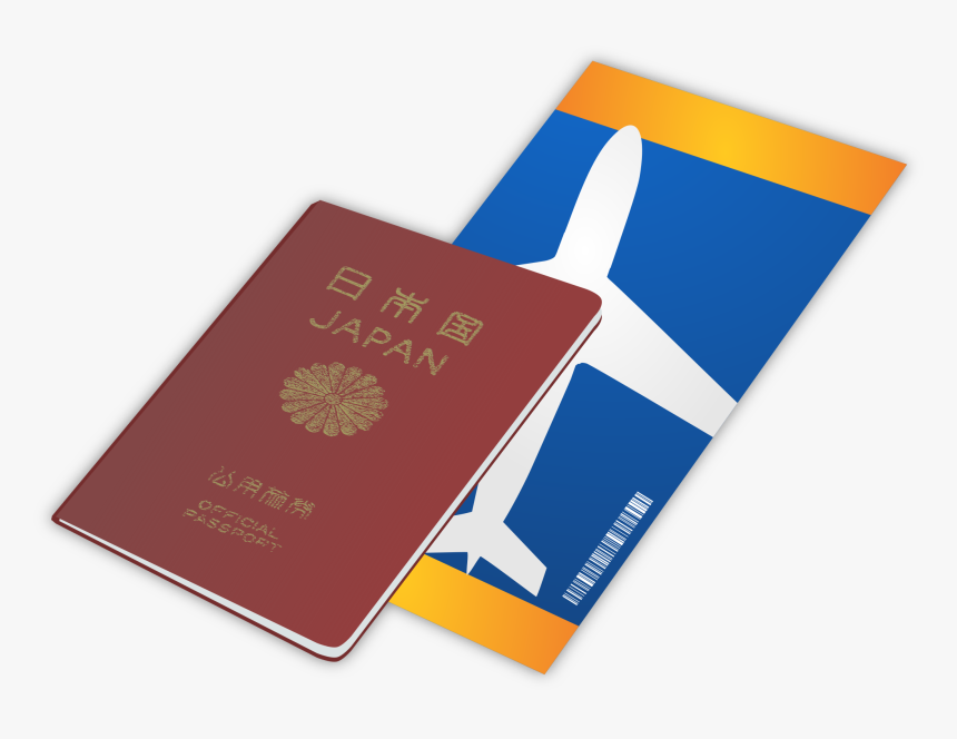 Japanese Passport And Ticket Clip Arts, HD Png Download