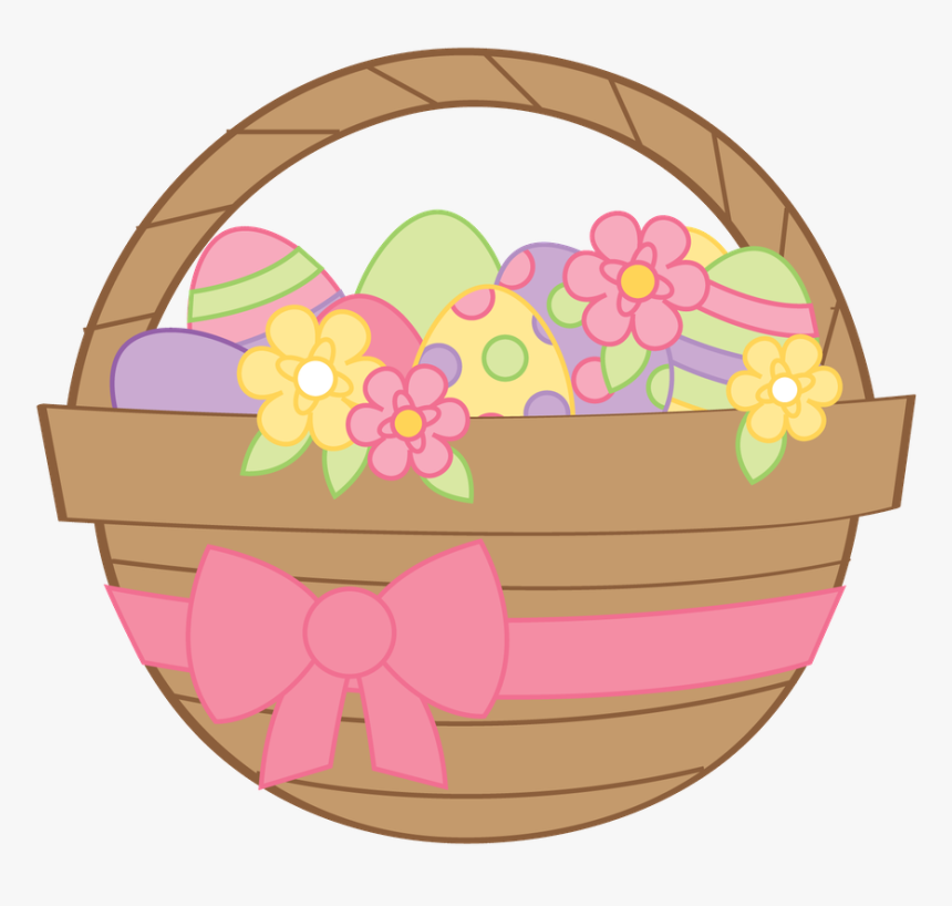 Basket Egg Easter Bunny Png File Hd Clipart, Transparent Png