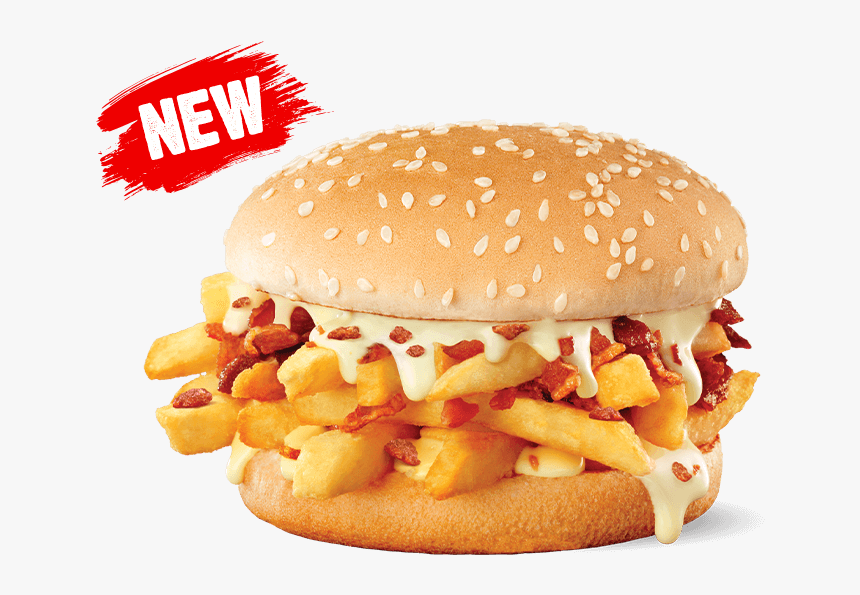 Cheesy Bacon Chip Butty, HD Png Download