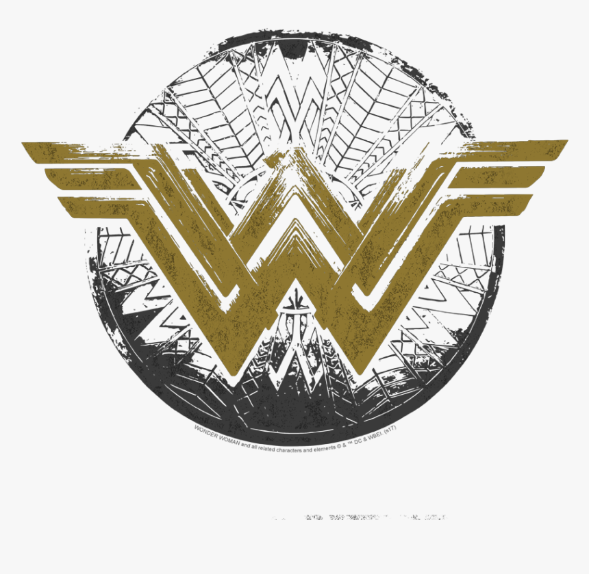 Wonder Woman Distressed Logo Juniors T-shirt, HD Png Download