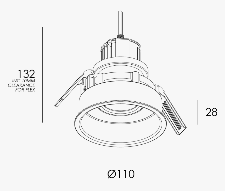 Deep Down Has A Recessed Lamp For Low Glare Applications, HD Png Download