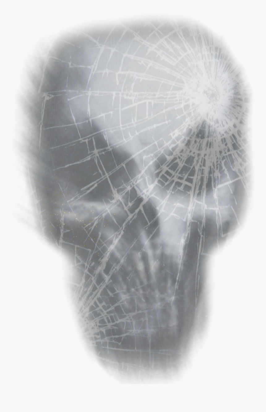 #skull #shattered #glass #ice, HD Png Download