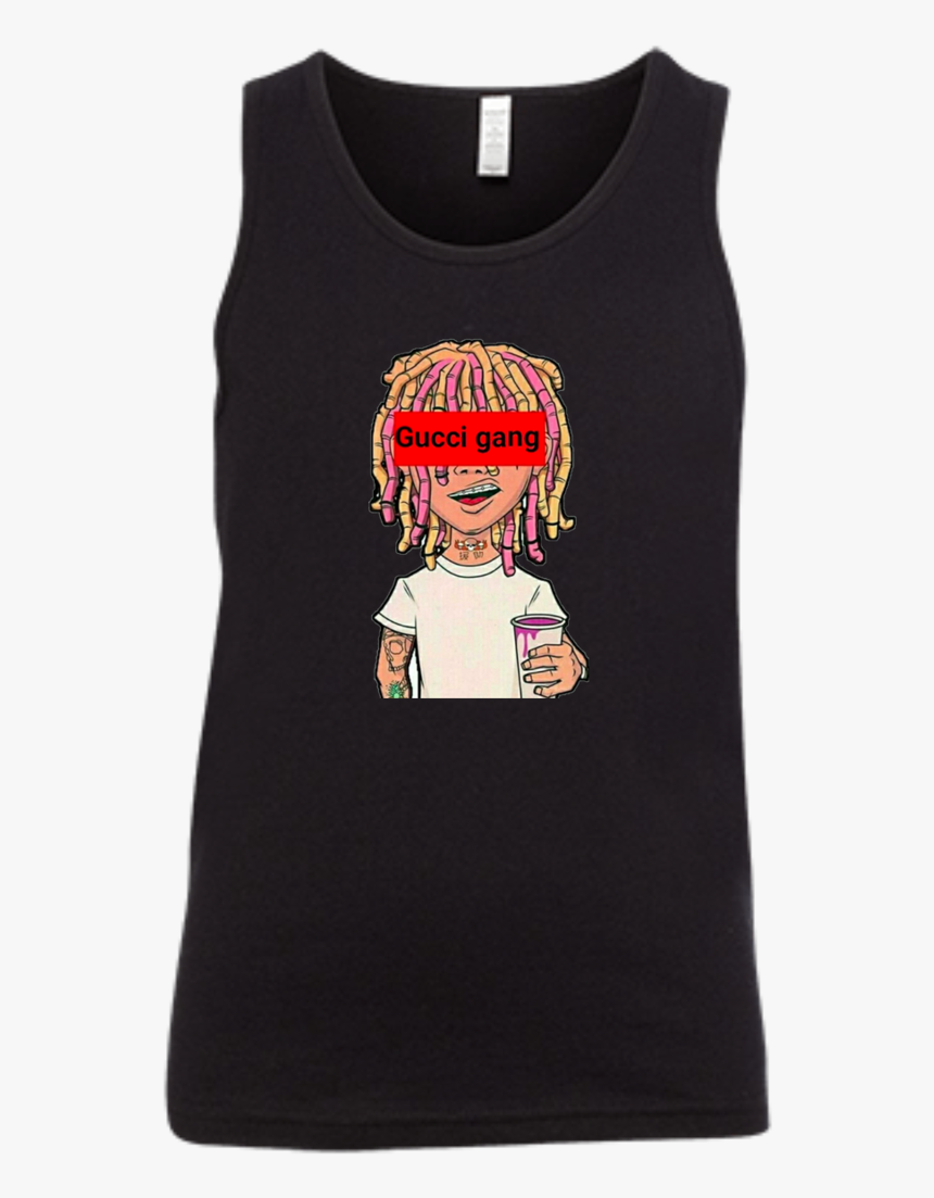 Lil Pump Gucci Gang Youth Jersey Tank T-shirts, HD Png Download