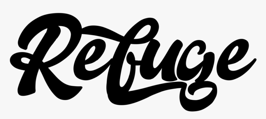 Refuge18logoblacktrans, HD Png Download