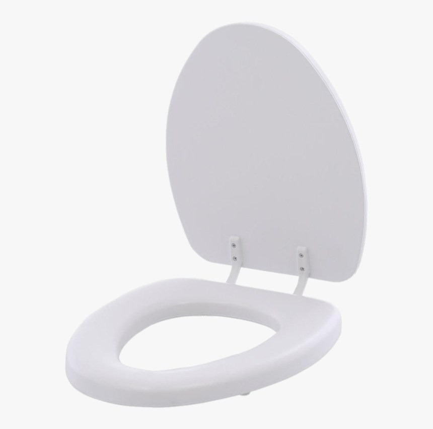 Open White Toilet Seat, HD Png Download