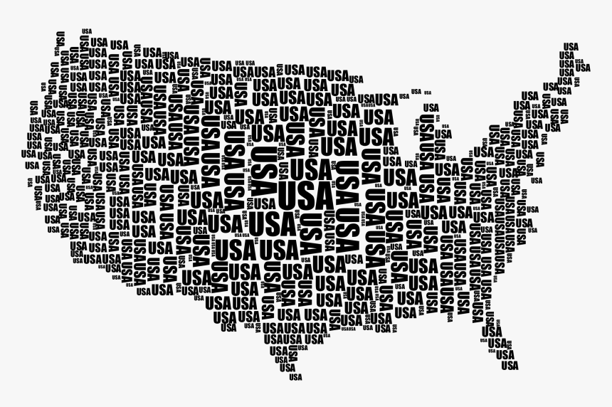 Usa Word Cloud Black Clip Arts, HD Png Download