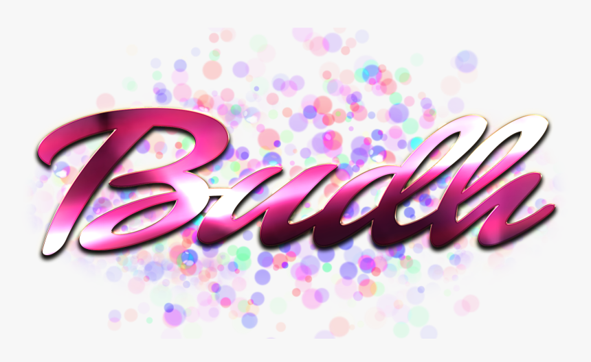 Budh Name Logo Bokeh Png, Transparent Png