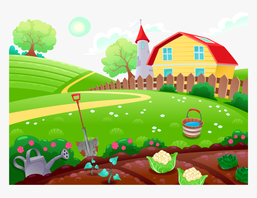 Farm Cartoon Drawing Illustration, HD Png Download