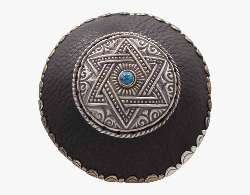 Star Of David Full Rim Design Black Leather, HD Png Download