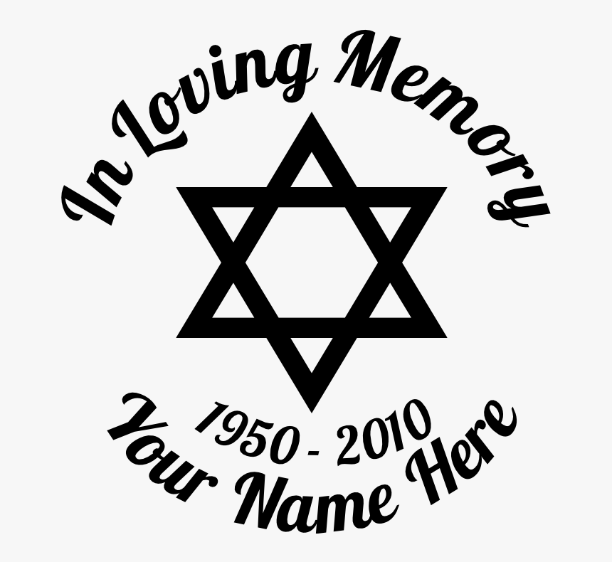 In Loving Memory Star Of David Sticker, HD Png Download