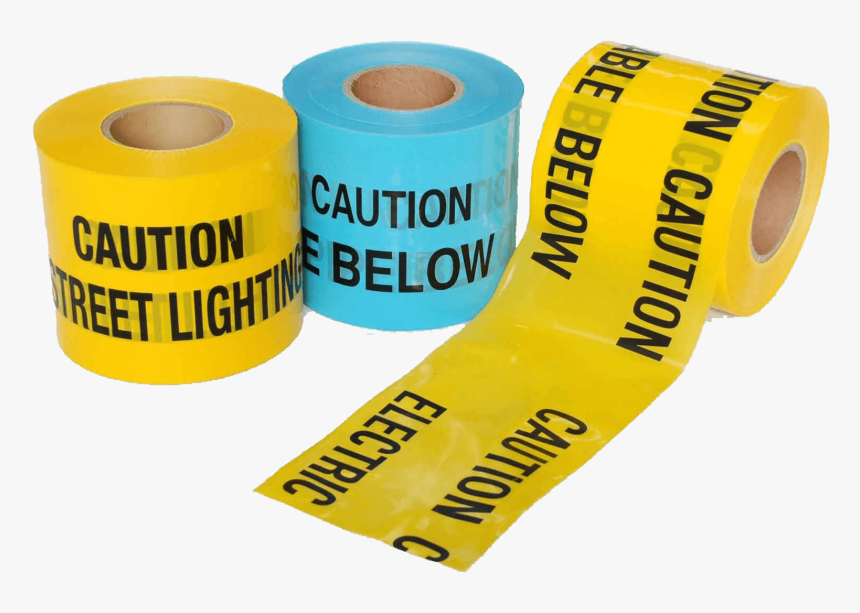 Underground Caution Tape Electrical Cable Below, HD Png Download