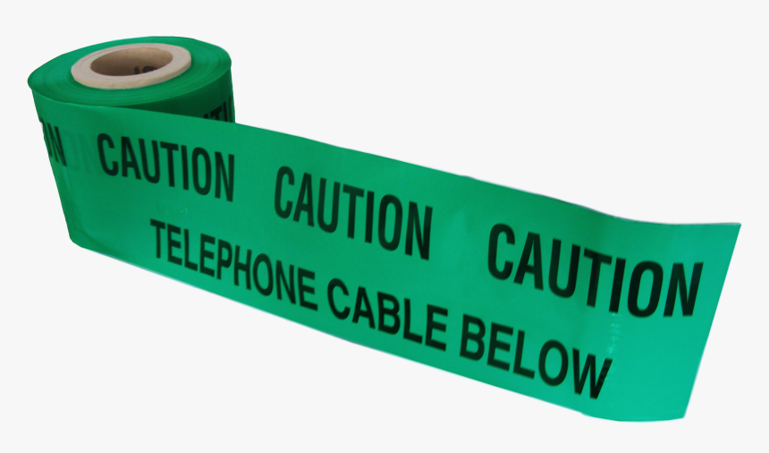 Caution Telephone Cable Below Tape 365m X 150mm, HD Png Download