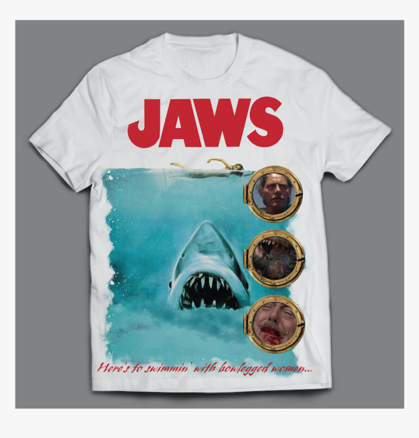 Jaws Quint Death Tshirt, HD Png Download
