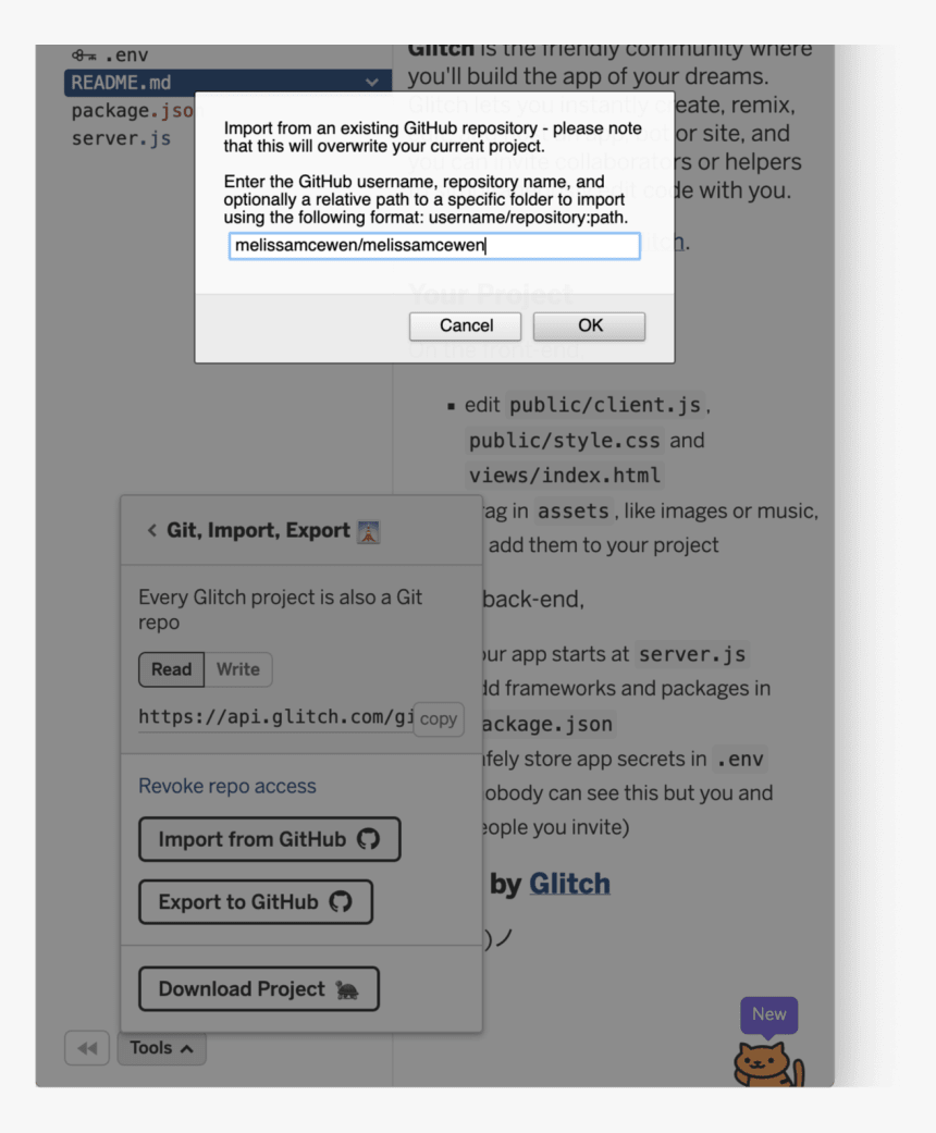 Github Import Export On Glitch, HD Png Download
