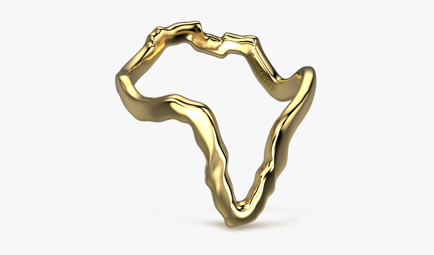 Tip Of Africa Pave 18k Yellow Gold, HD Png Download