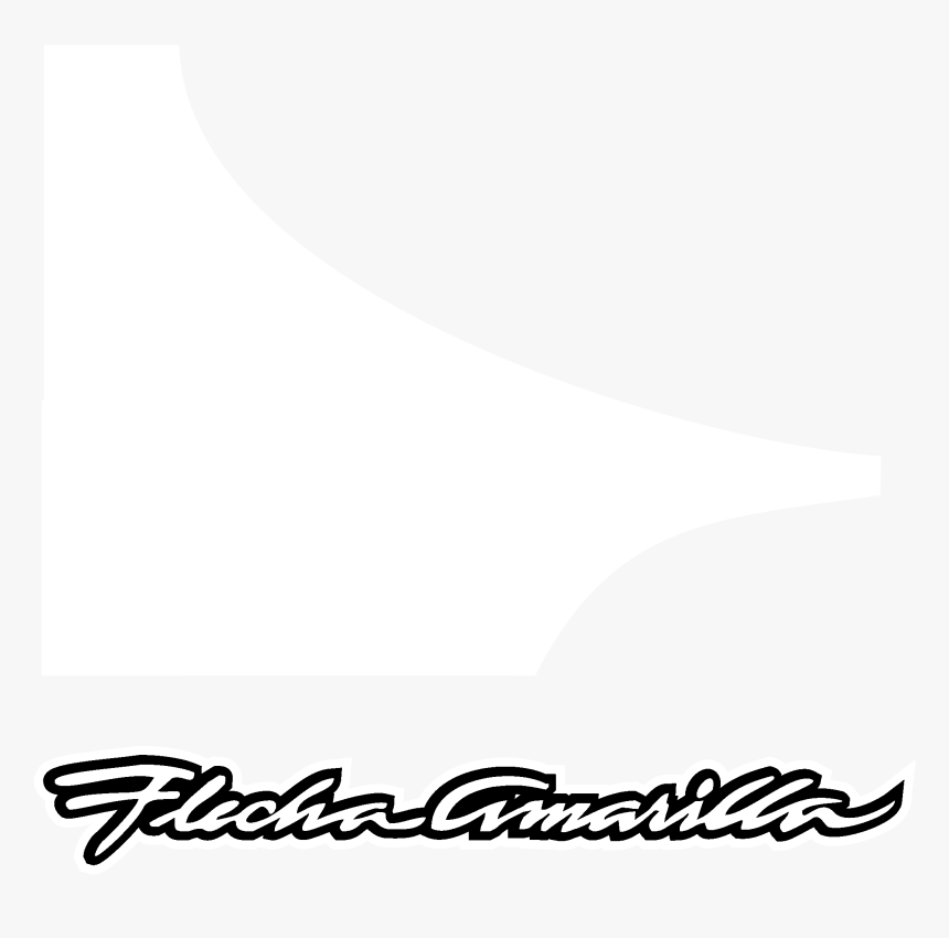 Flecha Amarilla Logo Black And White, HD Png Download