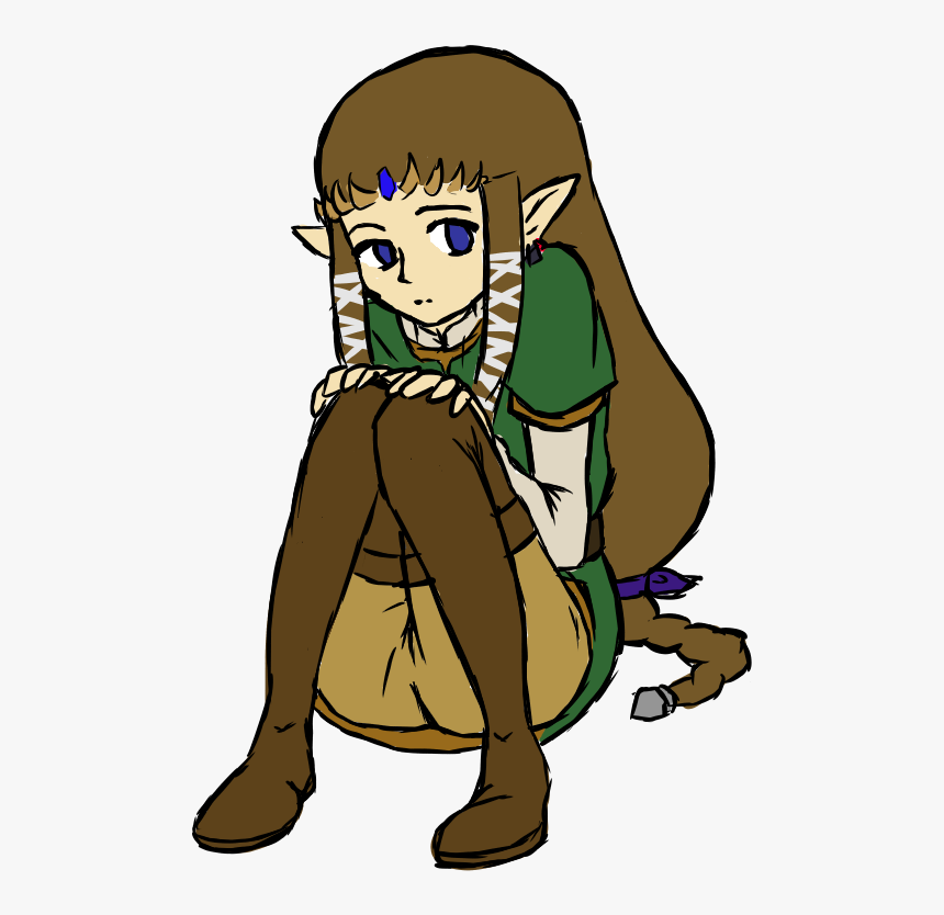 Tp Zelda In Link S Tunic By Shearah, HD Png Download