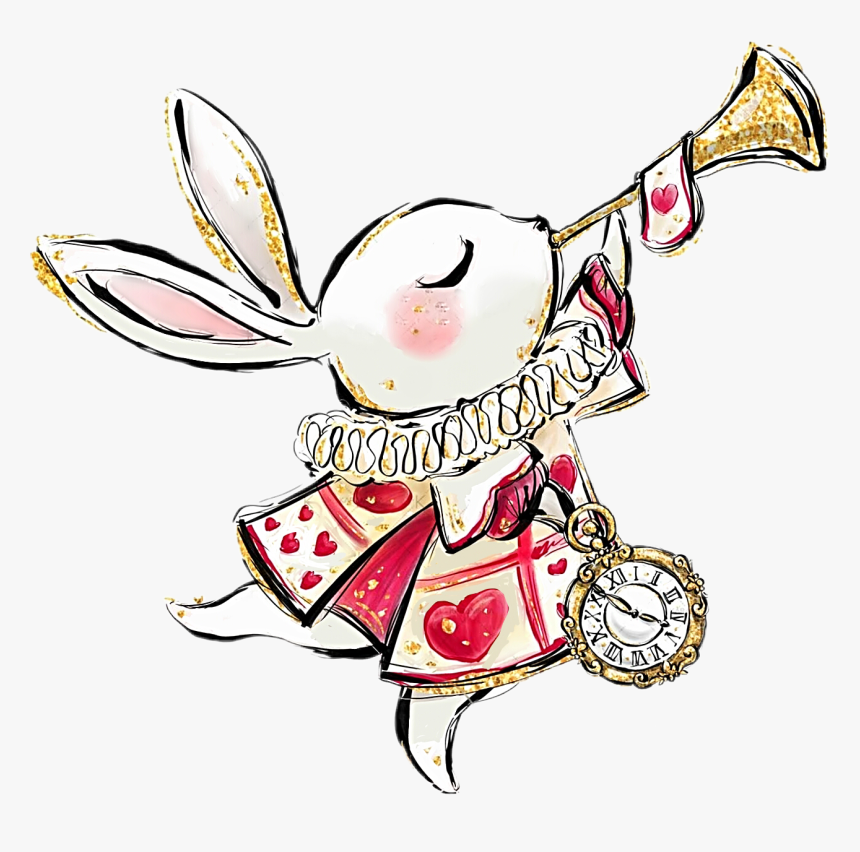 #watercolor #bunny #rabbit #alice #aliceinwonderland, HD Png Download