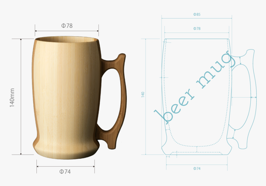 Transparent Beer Mug Png, Png Download