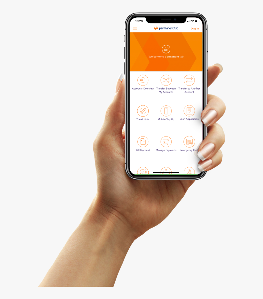 Mobile In Hand Png, Transparent Png