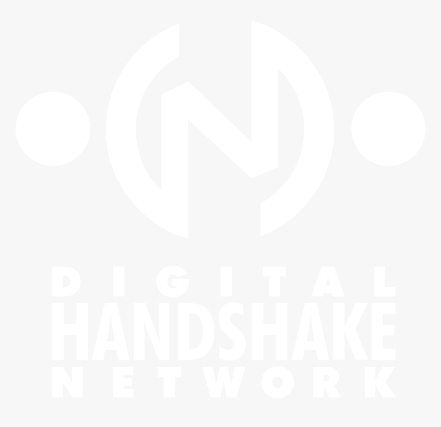 Digital Handshake Network Logo Black And White, HD Png Download
