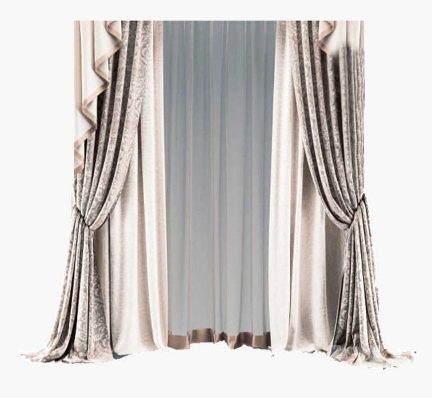 Gray Curtain Png Element, Transparent Png