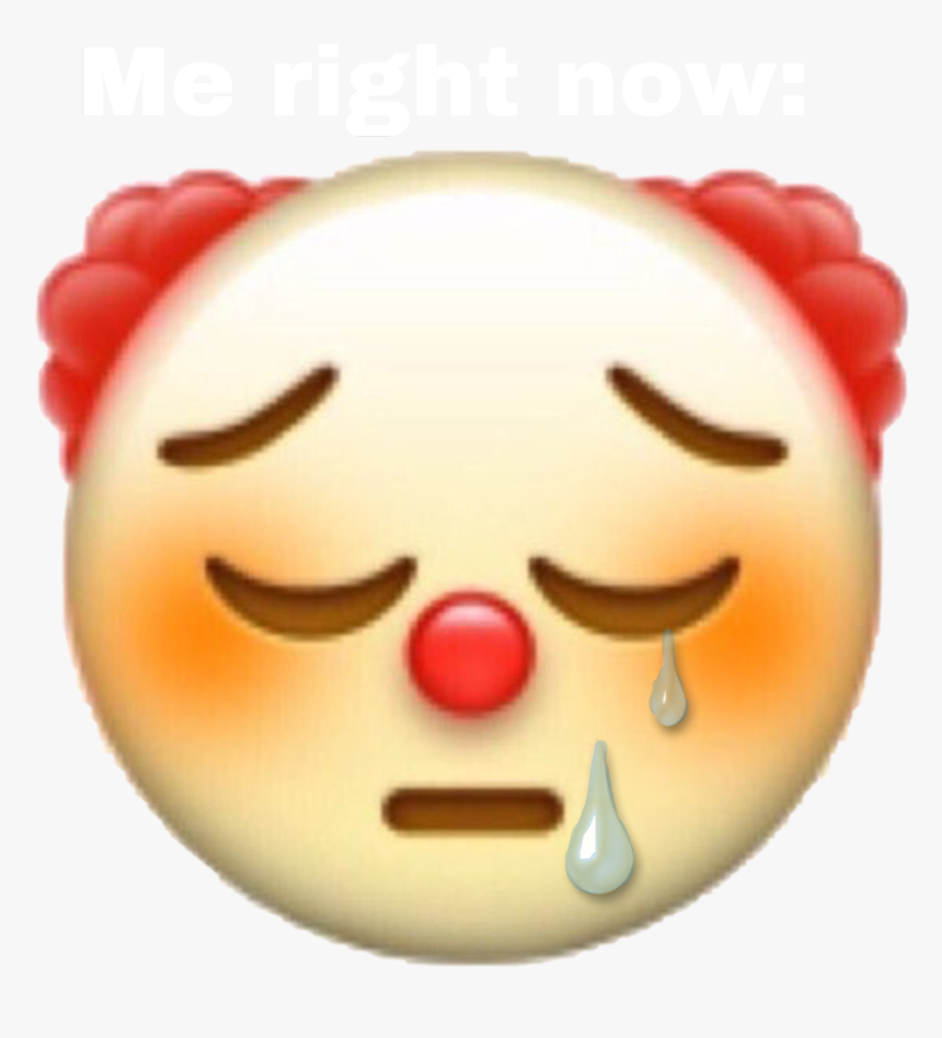 #sadclown #cryingclown #sad #clown #clownemoji #emoji, HD Png Download